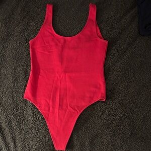 Red Wilfred Free Thong Bodysuit